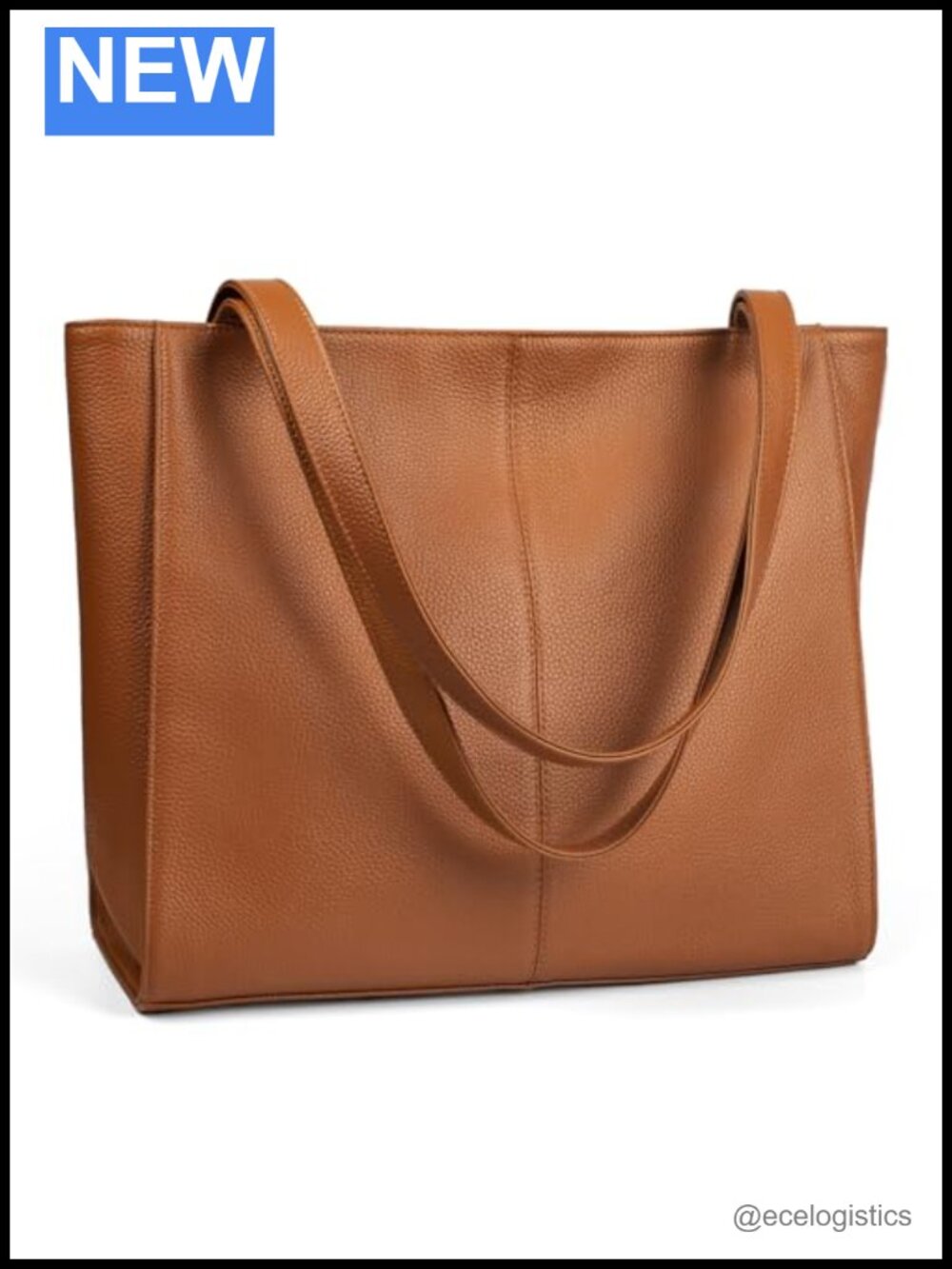 Genuine Leather Tote Bag Women Work Travel Laptop Purse Handbag